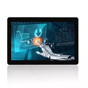 Monitor touch con struttura a cornice chiusa